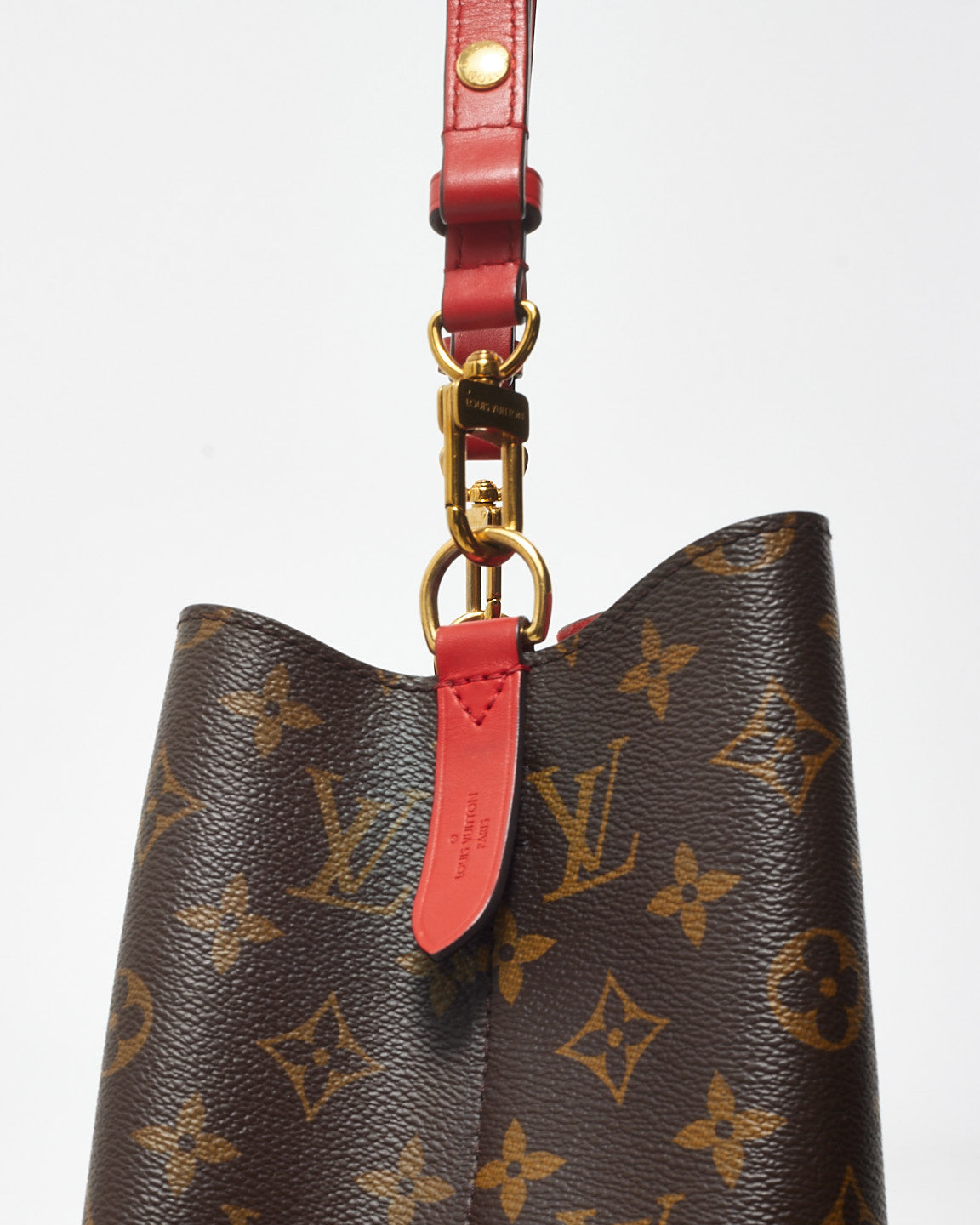 Louis Vuitton Red Monogram Canvas NéoNoé Bucket Bag