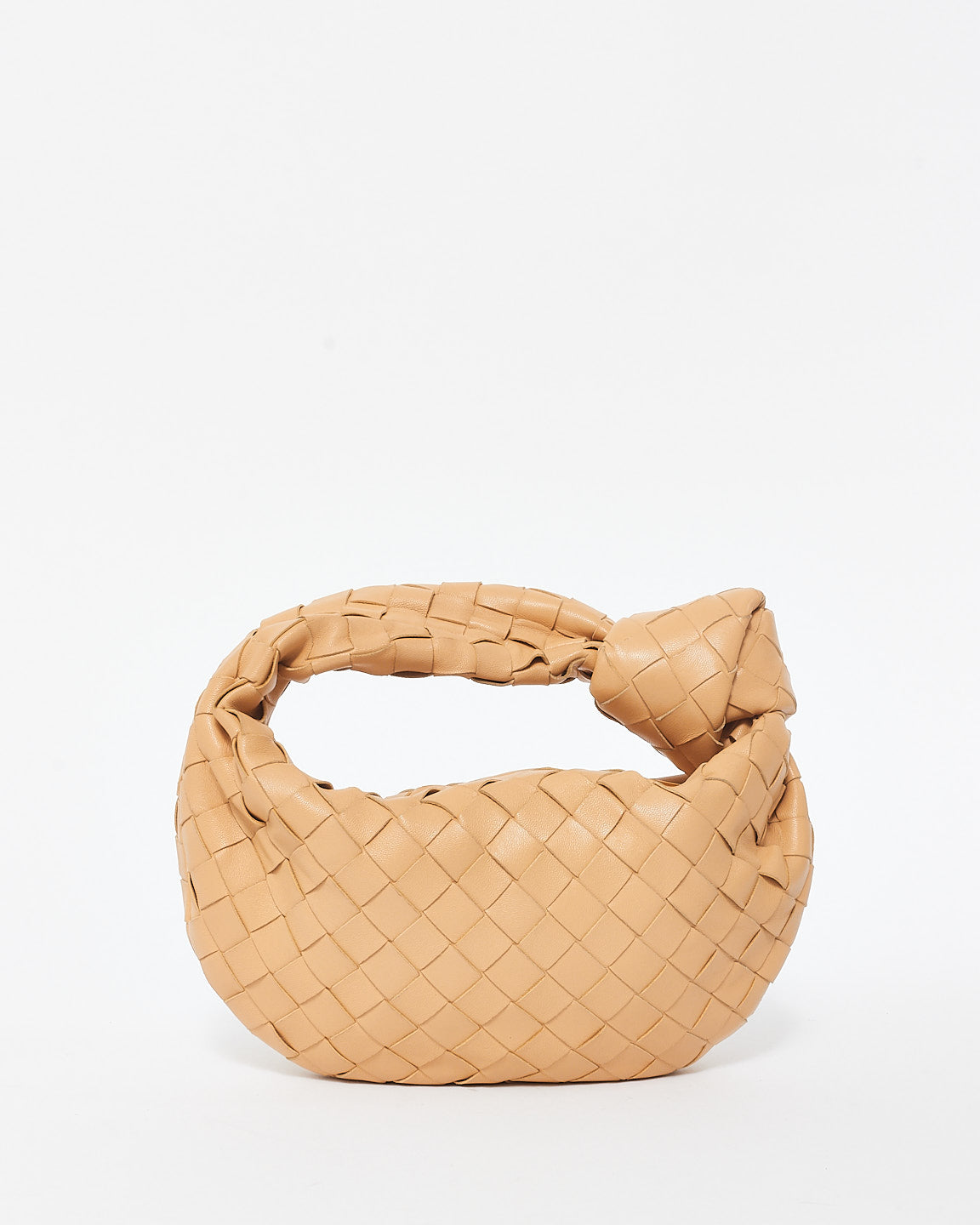 Bottega Veneta Beige (Almond) Intrecciato Leather Mini Jodie