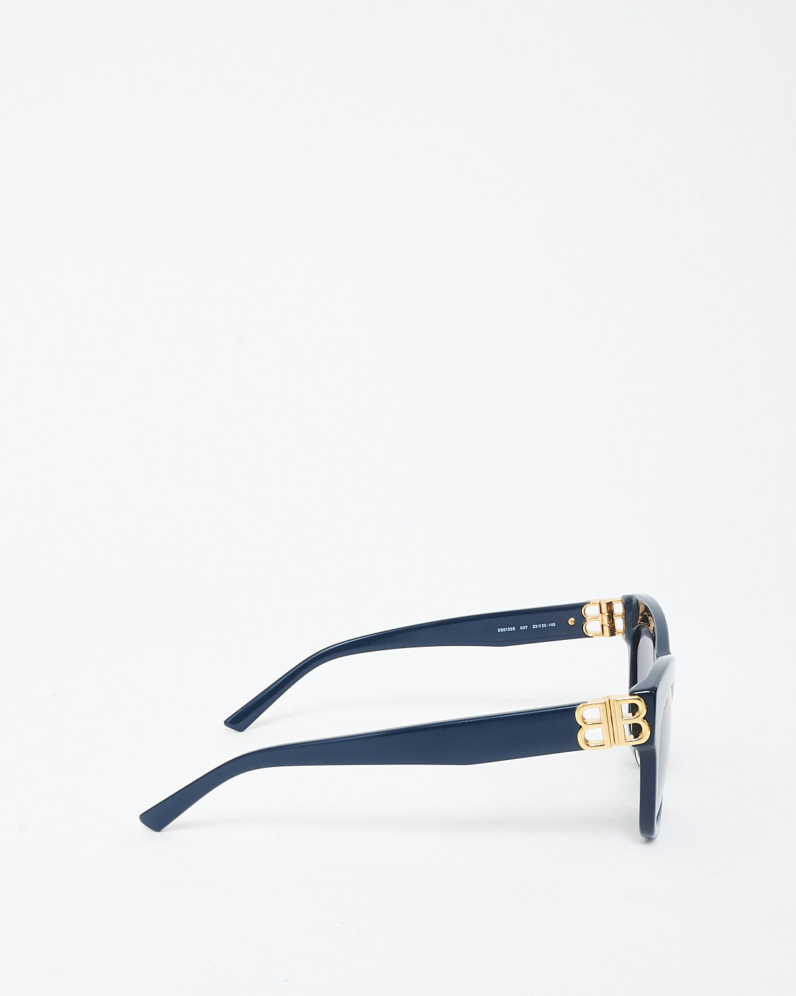 Balenciaga Navy Blue Acetate BB Logo  BB0132S Sunglasses