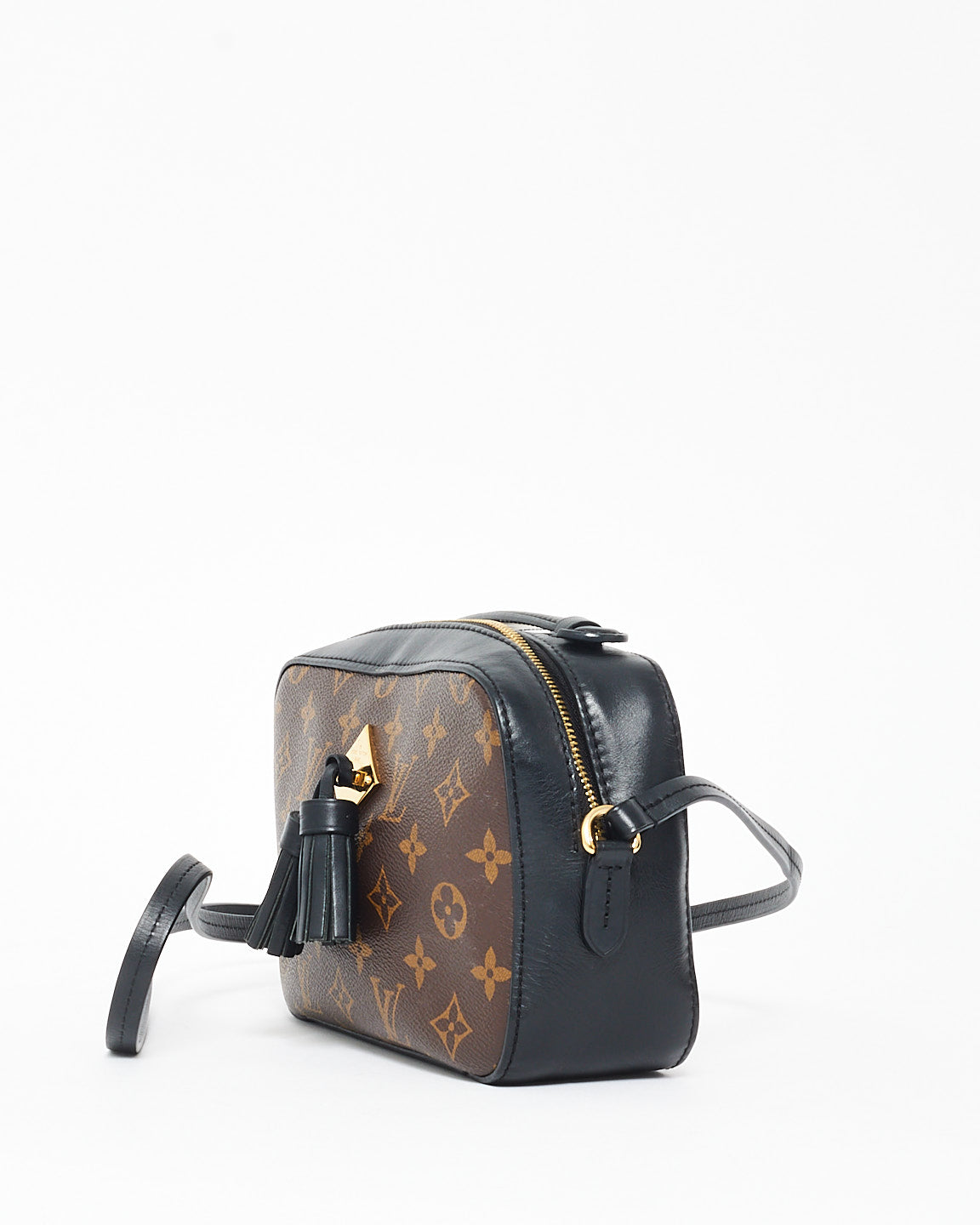 Louis Vuitton Monogram Coated Canvas 
Leather Saintonge Camera Bag