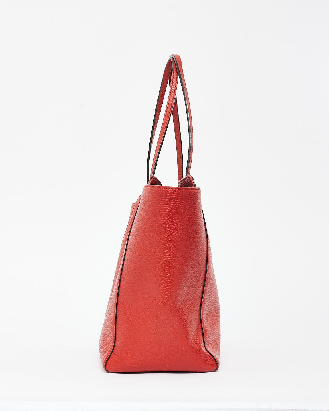 Gucci Red Leather Large Swing Tote