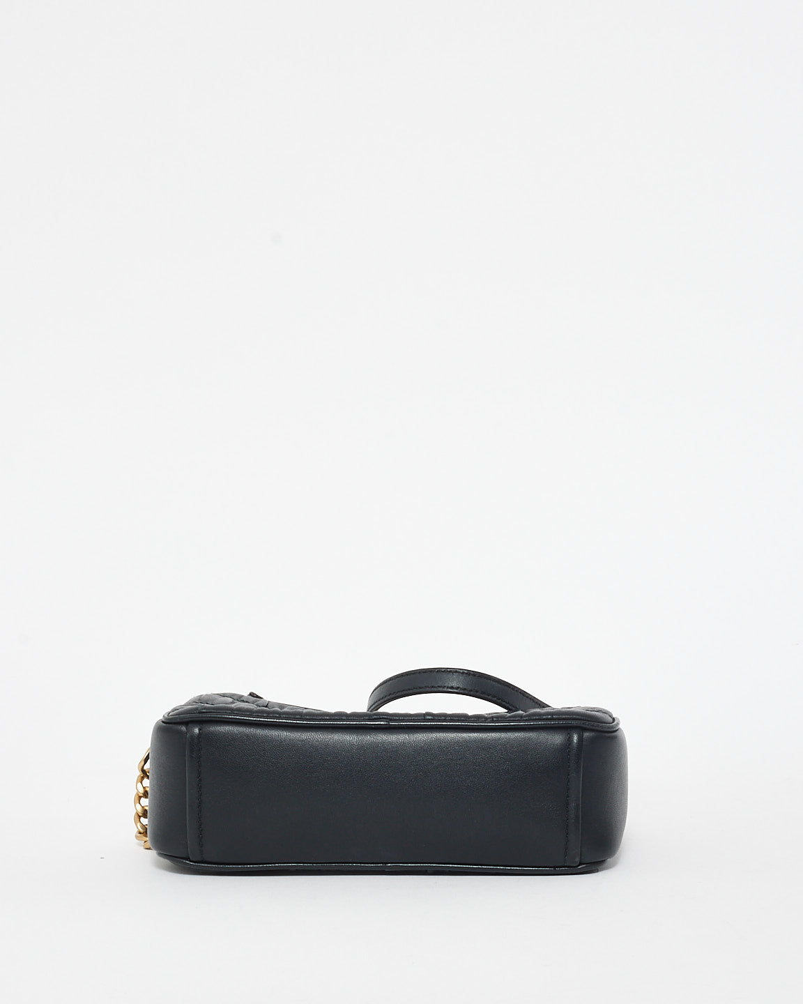 Prada Black Leather Gauffre Logo Camera Bag