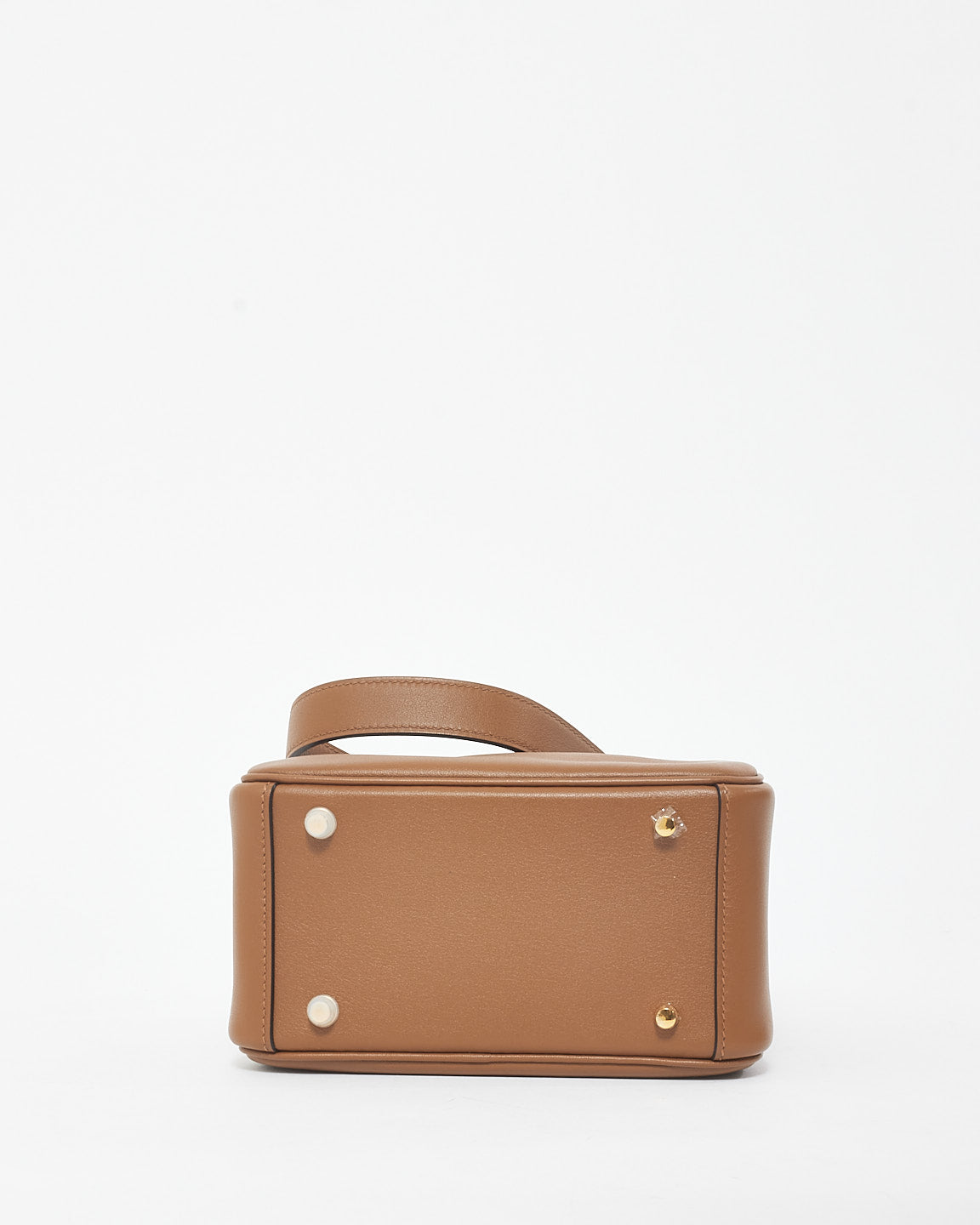 Hermès Brown (Biscuit) Leather Mini Lindy Crossbody Bag