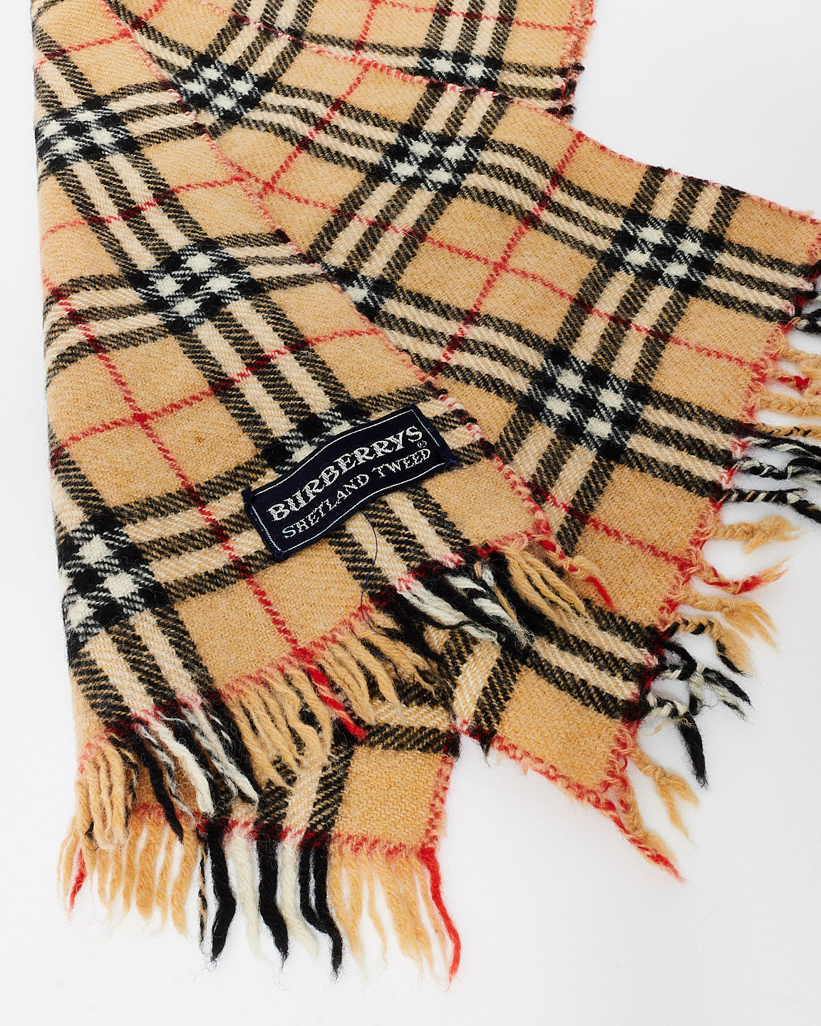 Burberry Vintage Nova Check Wool Scarf