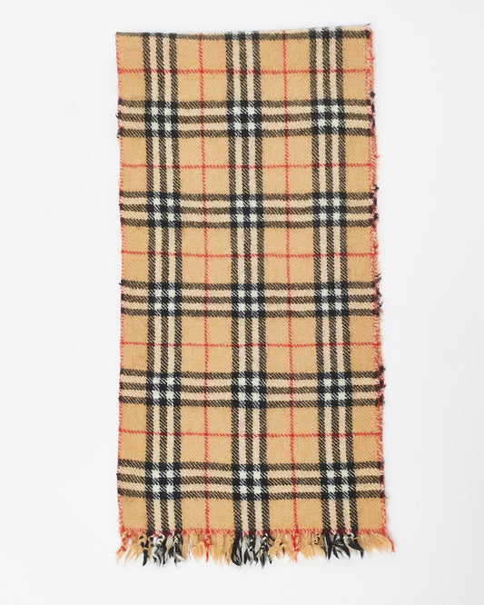 Burberry Vintage Nova Check Wool Scarf