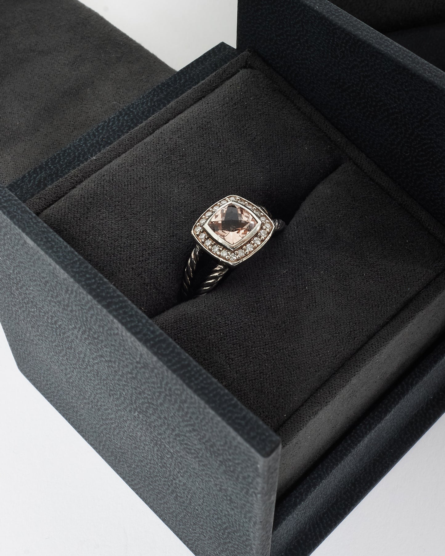 David Yurman Morganite 
Diamond Petite Albion - 7