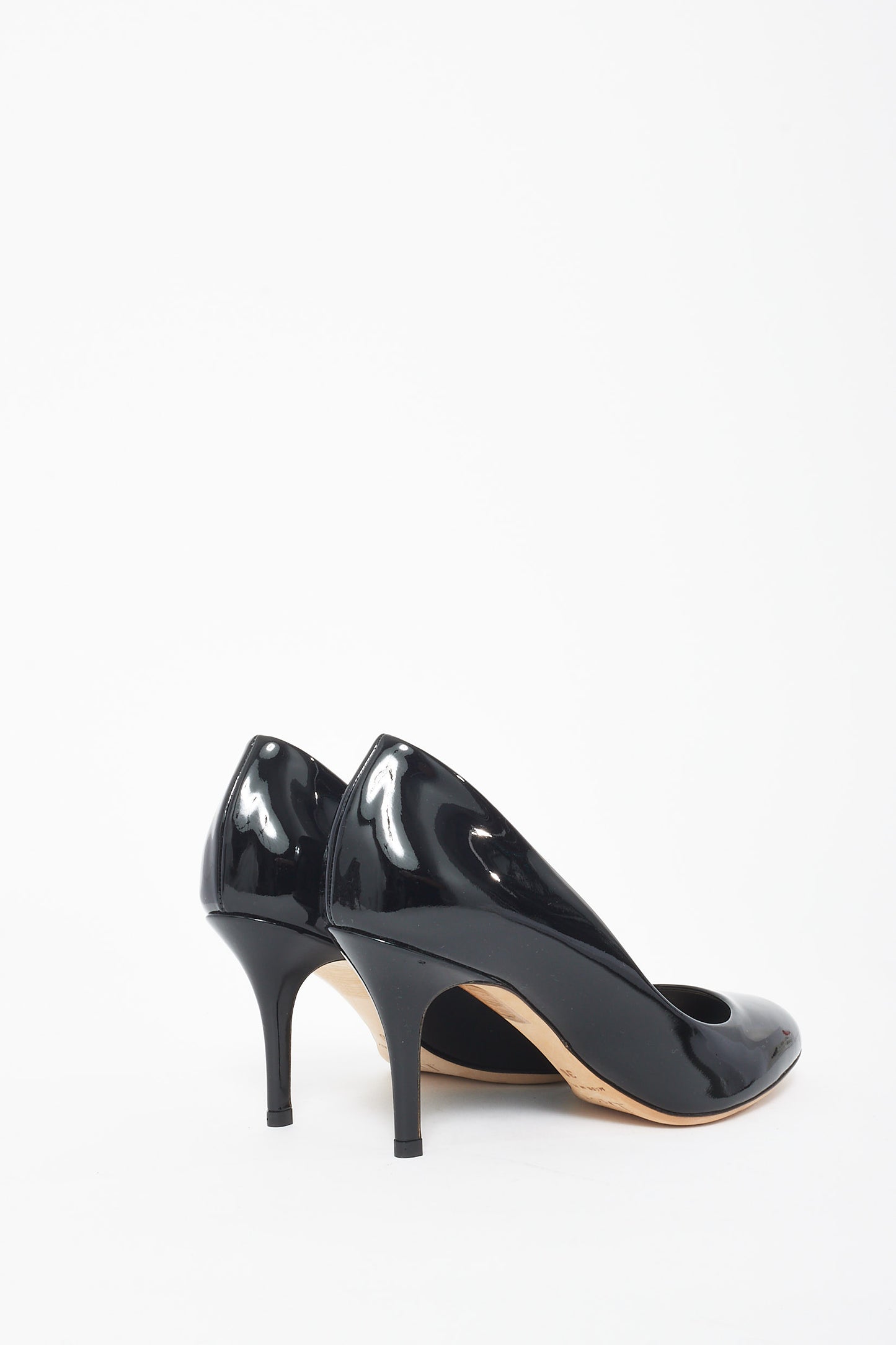 Dior Black Patent Leather Pumps - 36