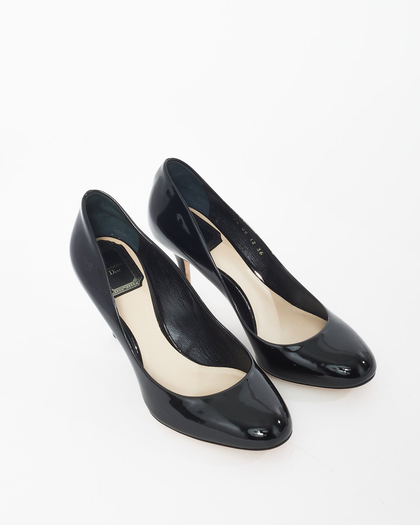 Dior Black Patent Leather Pumps - 36