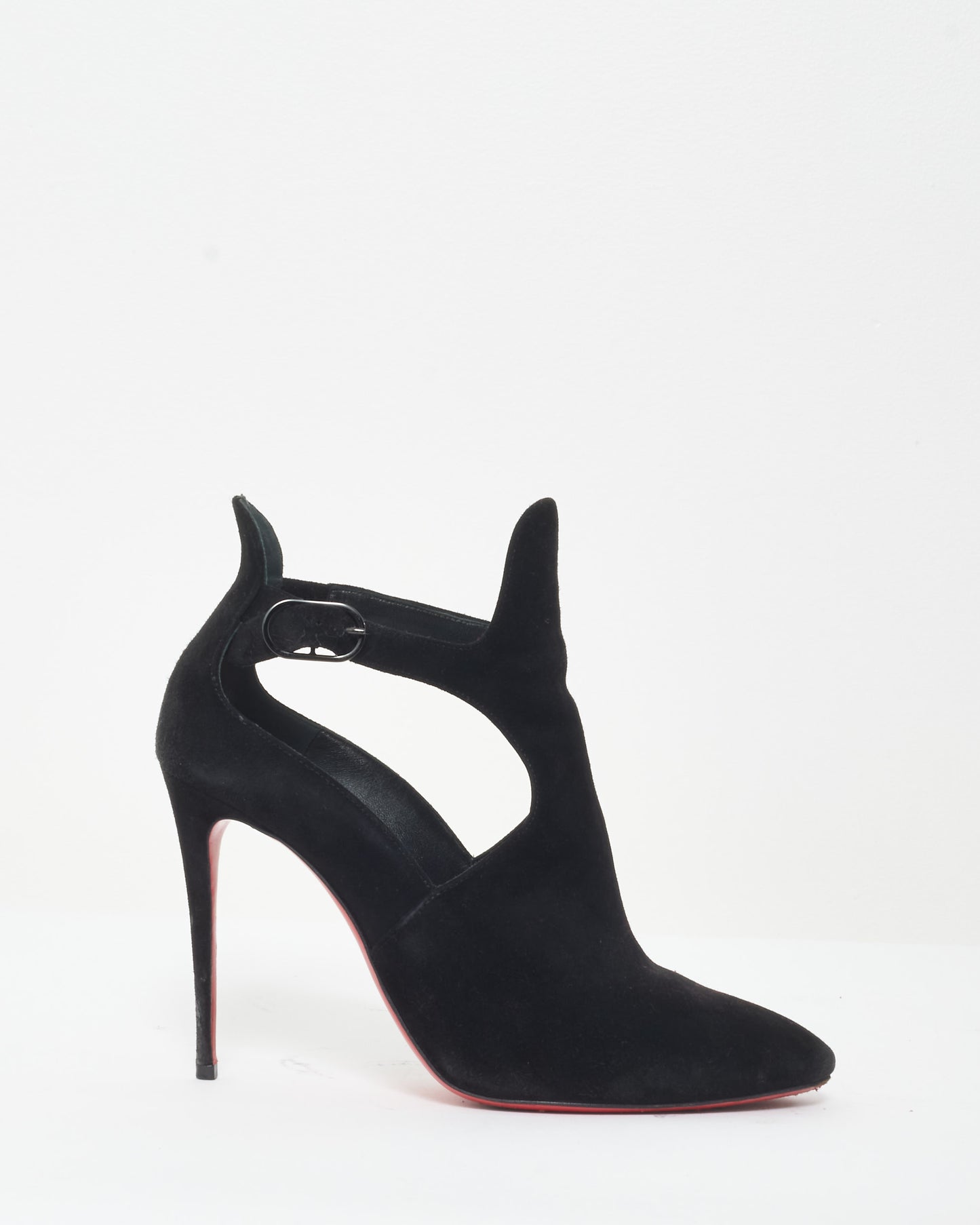 Christian Louboutin Suede Open Sides Ankle Boots - 37.5