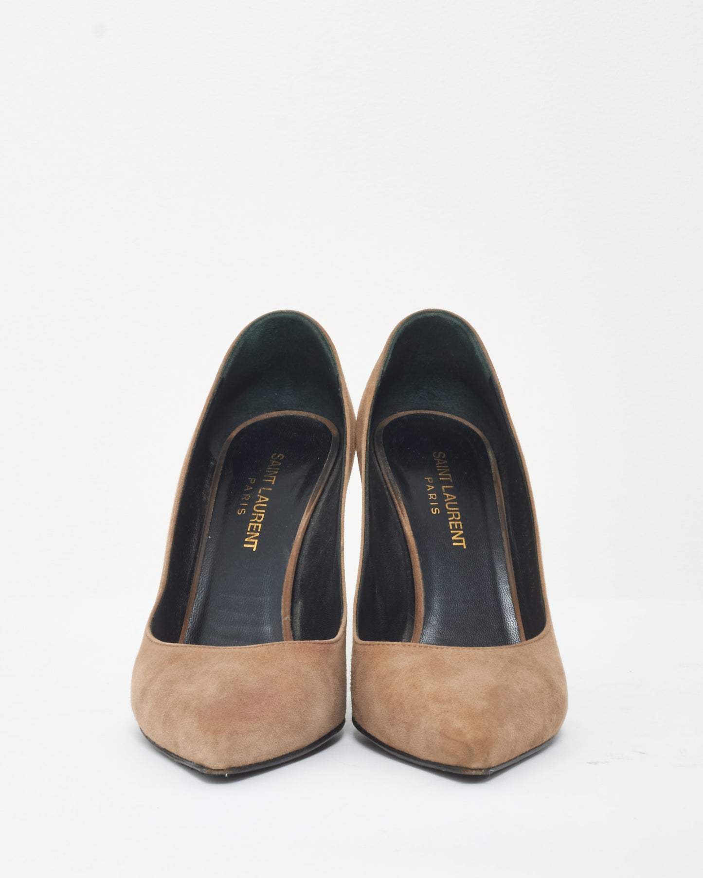 Saint Laurent Light Brown Suede Pumps - 37.5