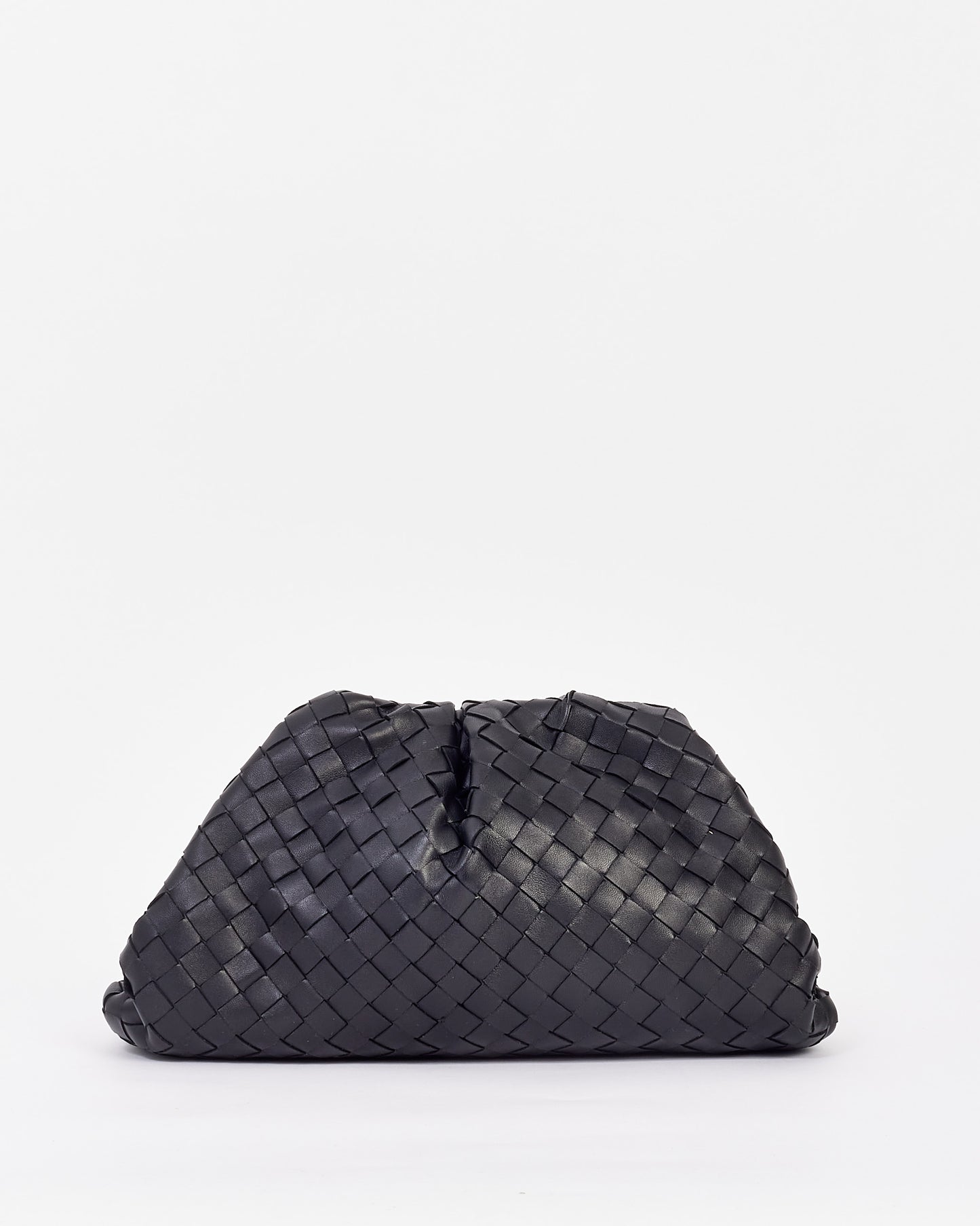 Bottega Veneta Black Intrecciato Leather The Classic Pouch