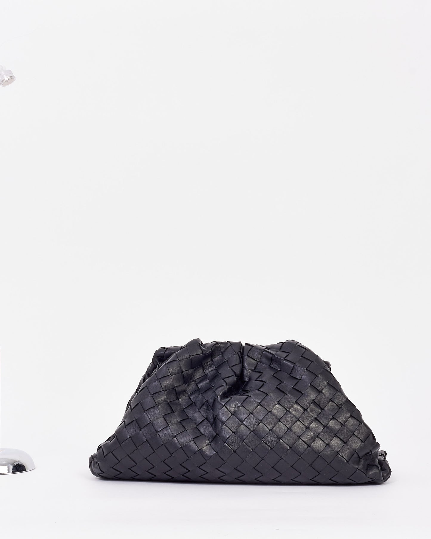 Bottega Veneta Black Intrecciato Leather The Classic Pouch