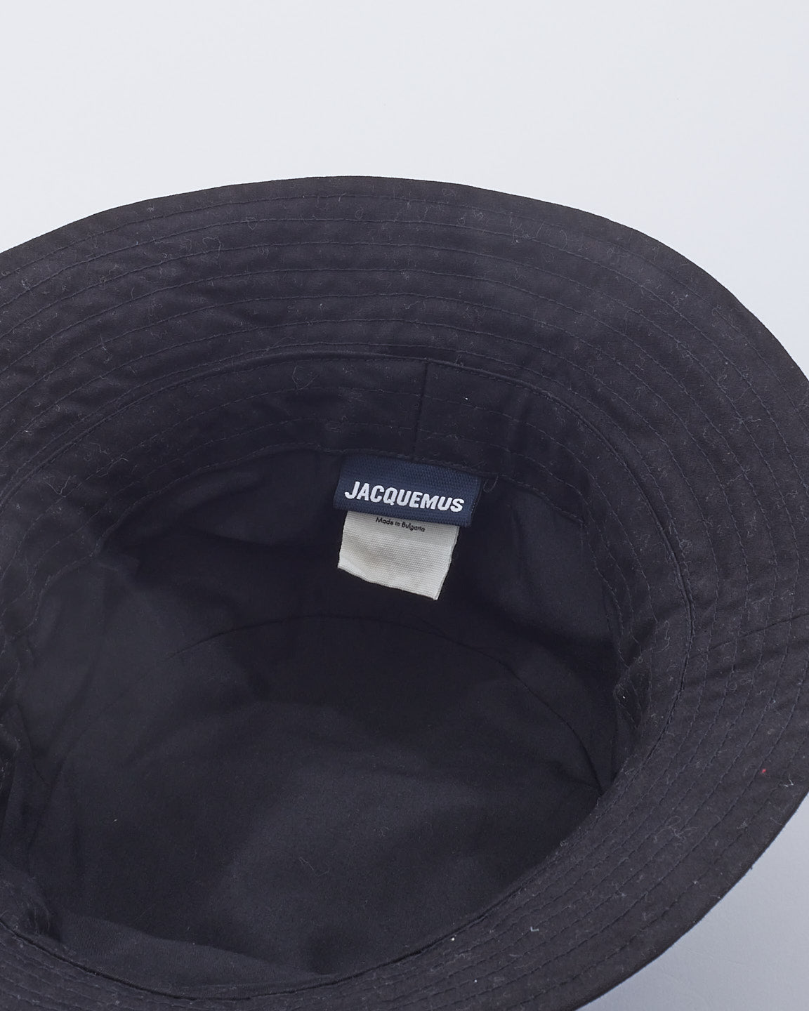 Jacquemus Black Cotton Le Bob Gadjo Bucket Hat - 58