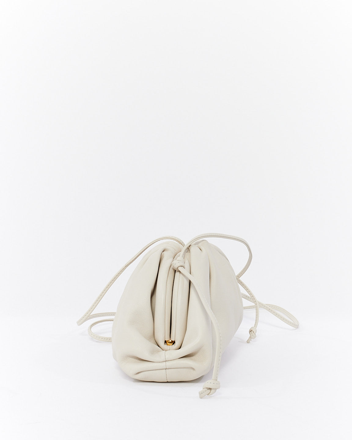 Bottega Veneta Mini pochette blanche (craie) à bandoulière