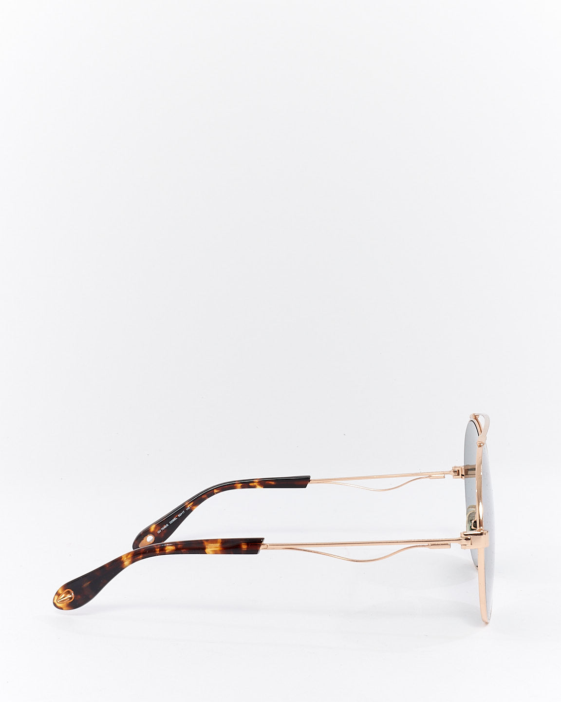 Givenchy Gold Metal Round Aviator GV 7048 Sunglasses