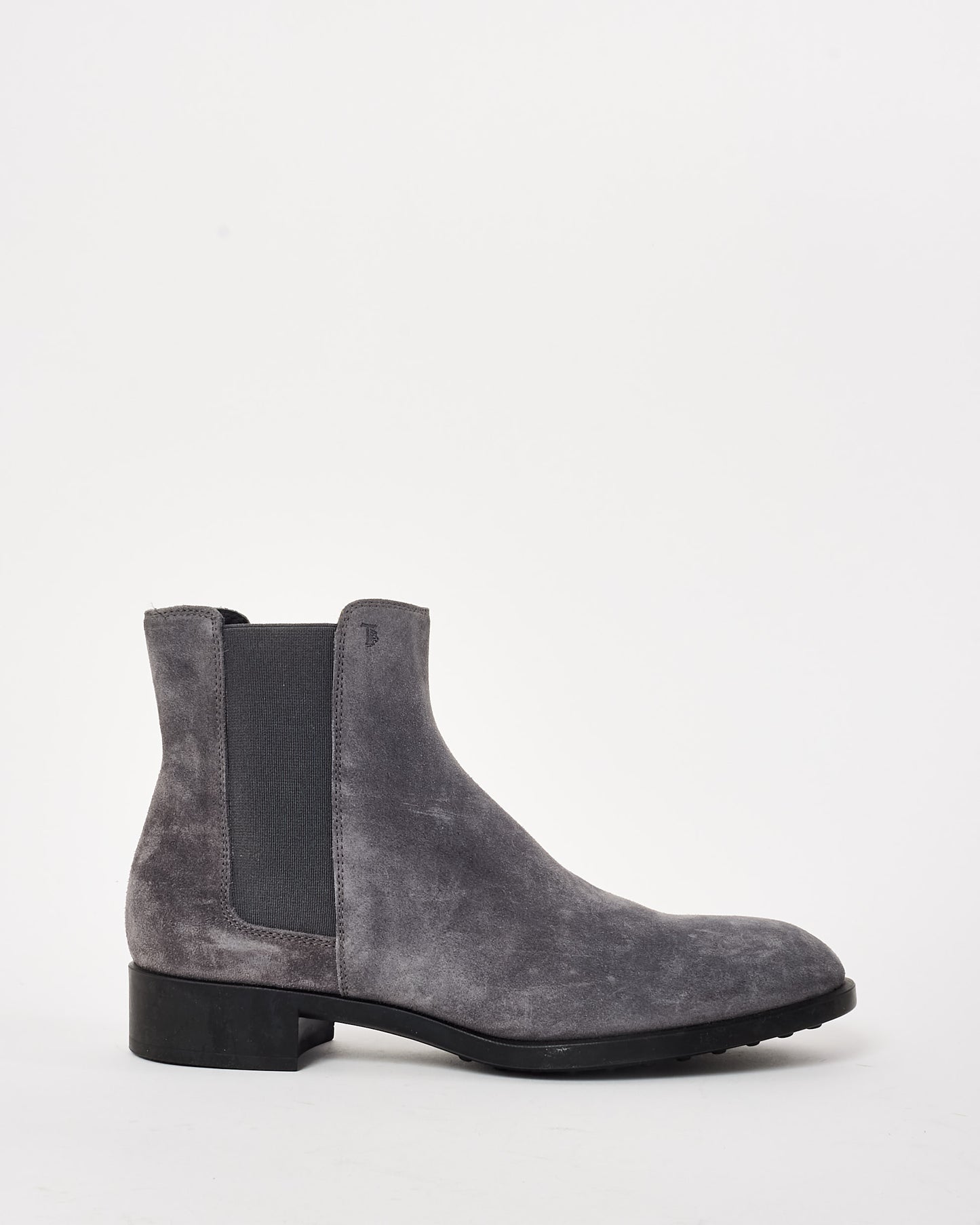 Tod
s Grey Suede Ankle Chelsea Boots - 38.5