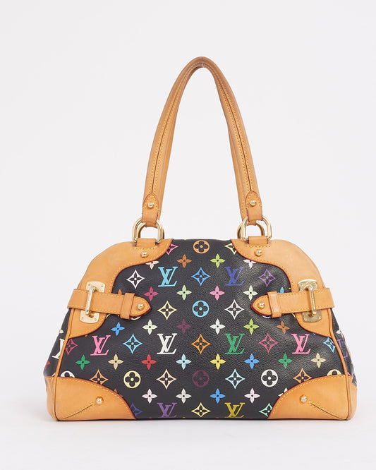 Louis Vuitton Monogram Black Muliticolour Murakami Claudia Bag