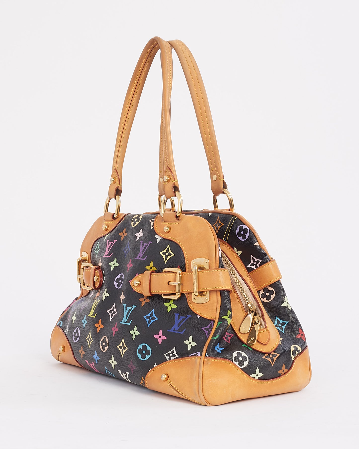 Louis Vuitton Monogram Noir Multicolore Murakami Claudia Sac