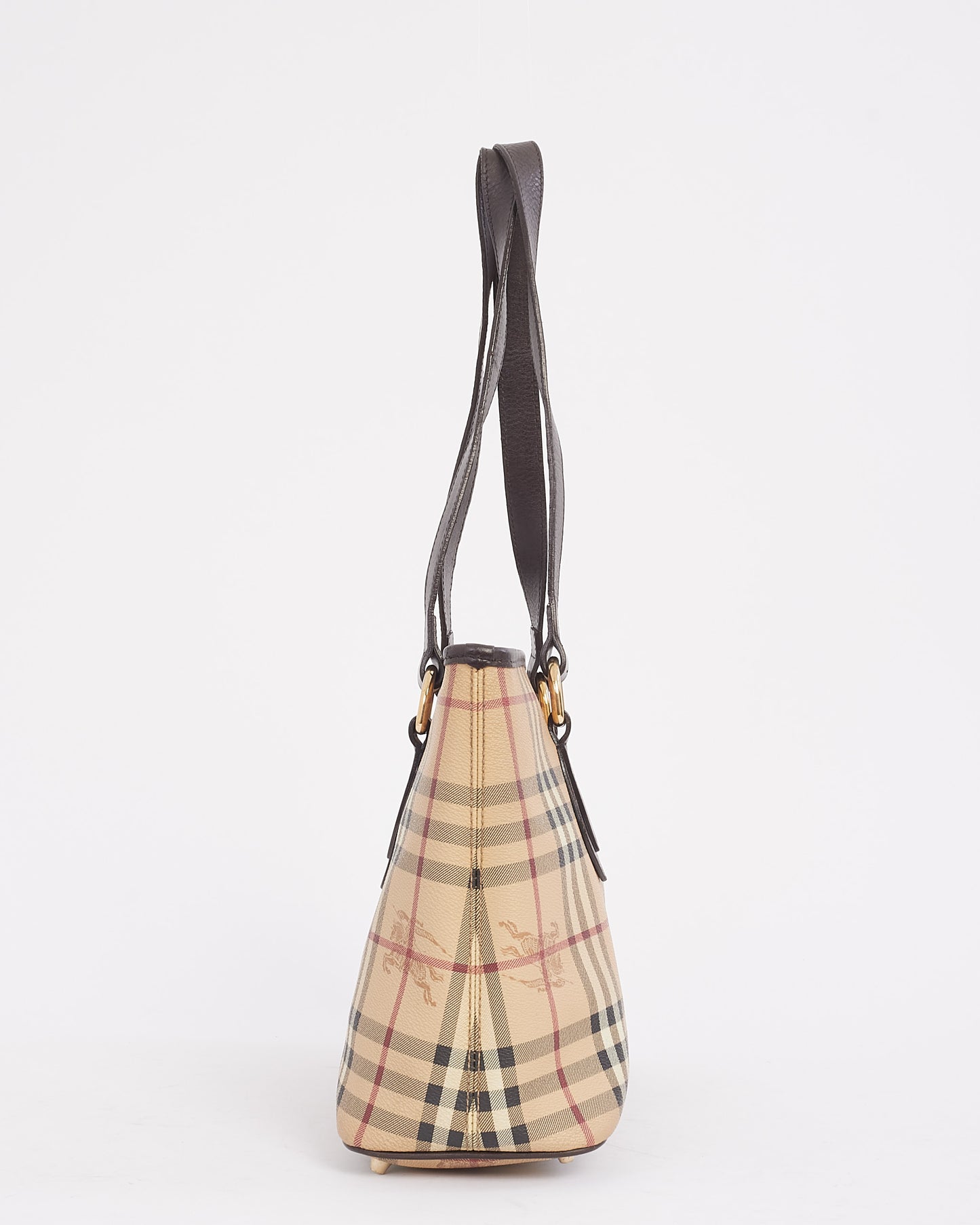 Burberry Beige Haymarket Check Tote Bag