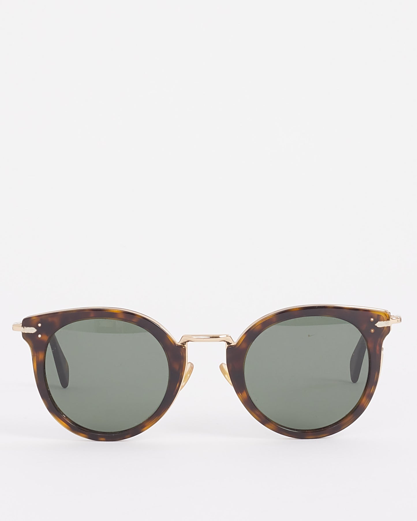 Celine Brown Tortoise CL41373 Round Wayfarer Frame Sunglasses