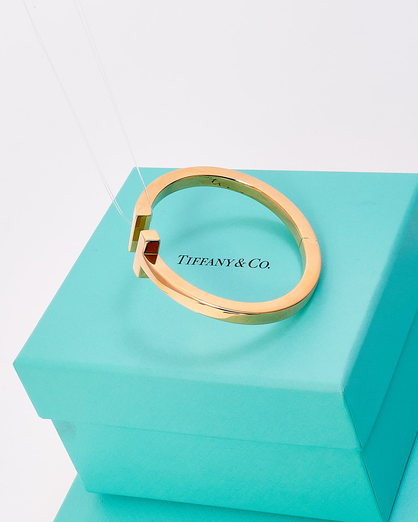 Tiffany 
Co. 18K Gold Tiffany T Square Bracelet