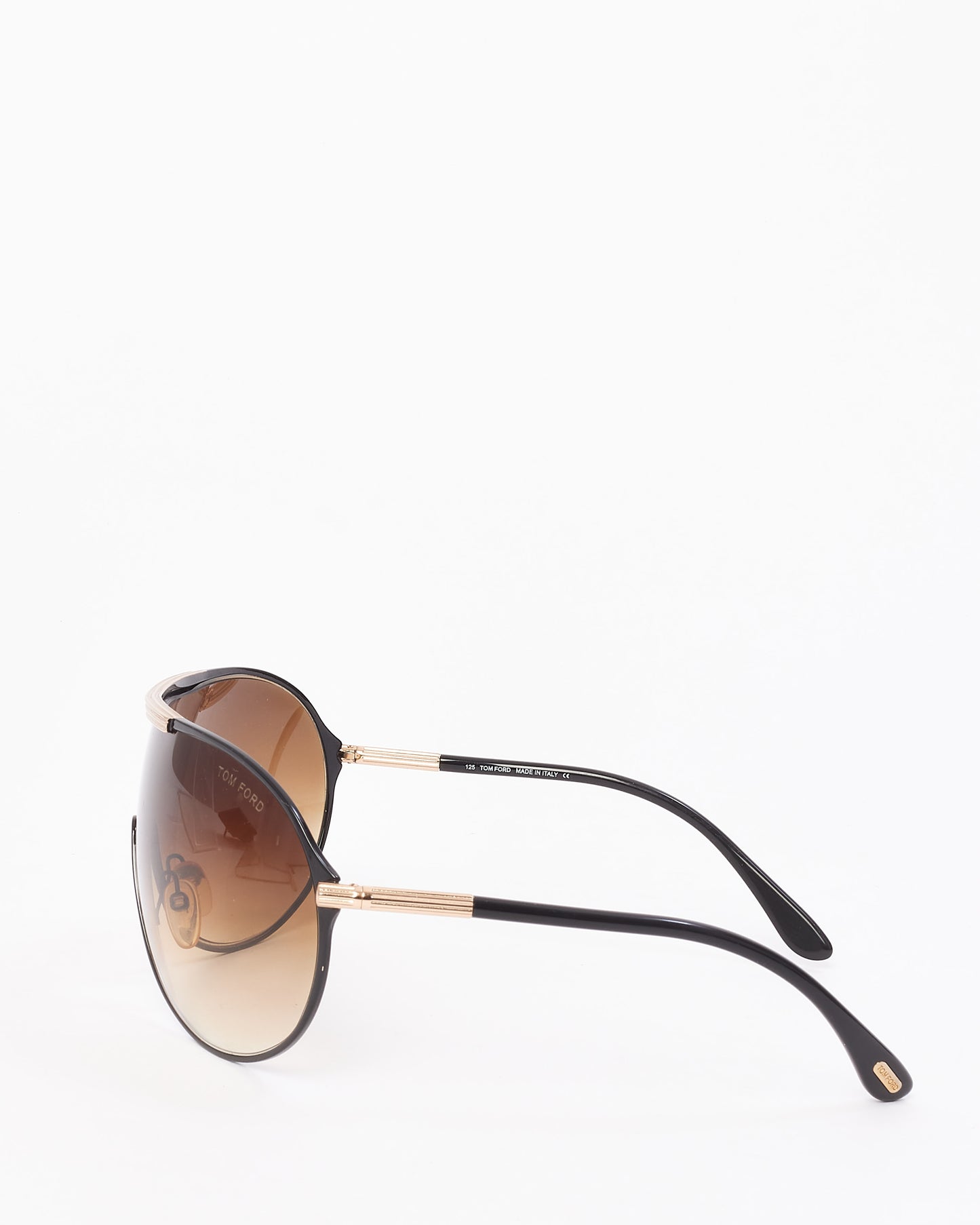 Tom Ford Black Brown Lens Shield TF101 Rex Sunglasses