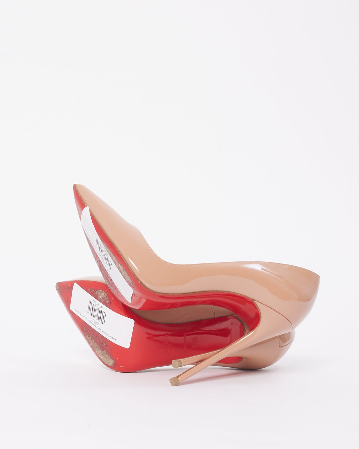 Christian Louboutin Nude Patent Leather So Kate 120mm Pumps - 36.5