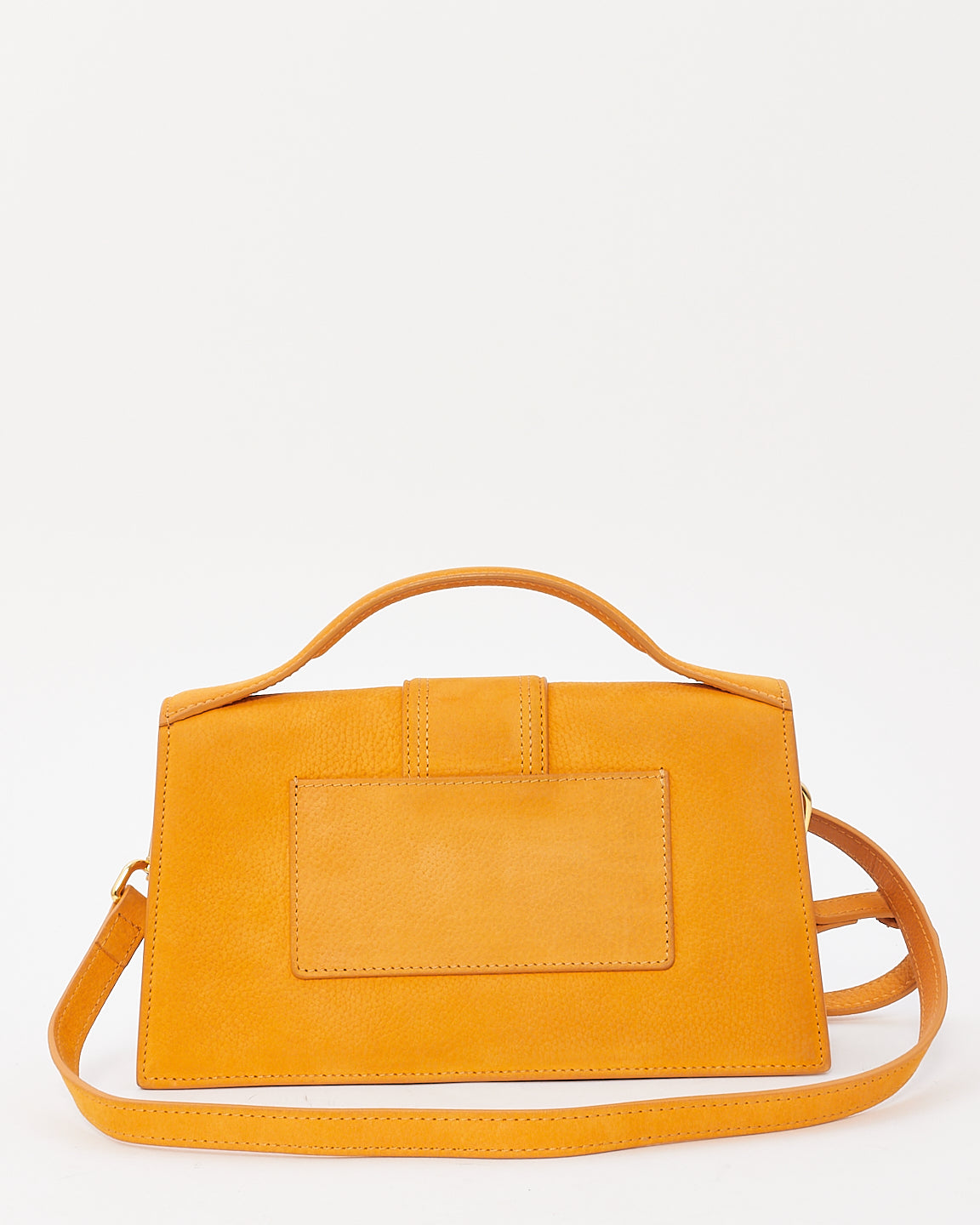 Jacquemus Orange Leather Le Bambino Long Shoulder Bag