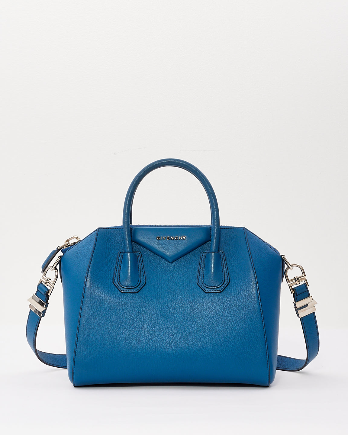 Givenchy Blue Leather Medium Antigona Bag