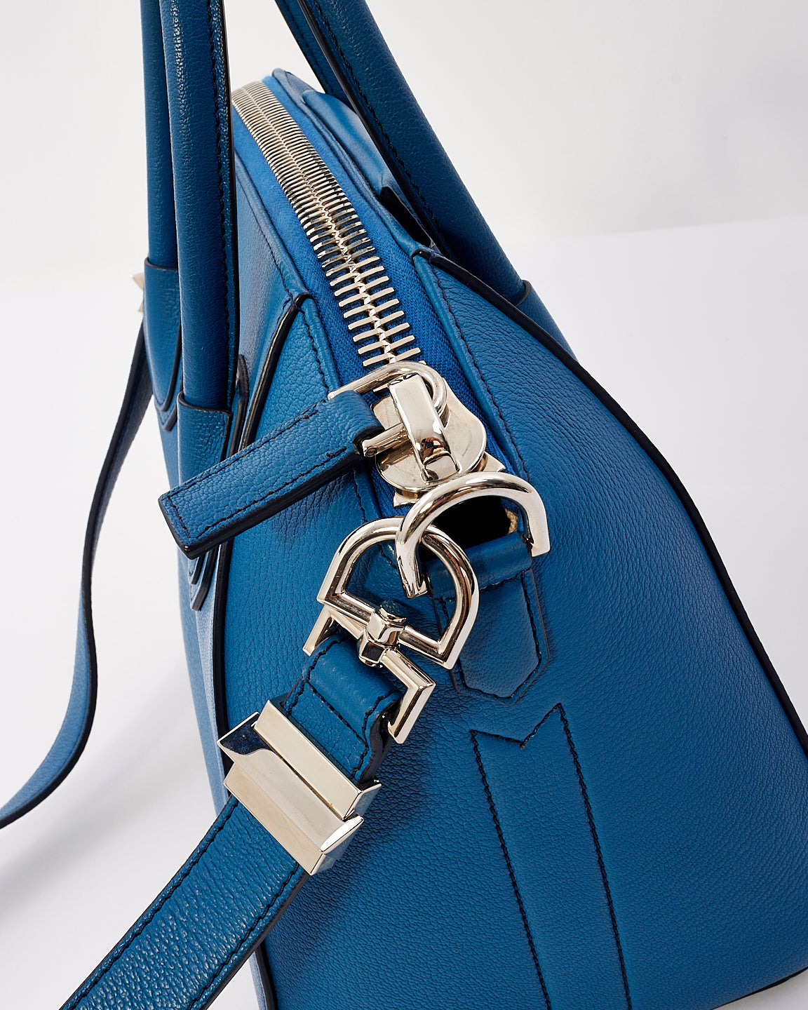 Givenchy Blue Leather Medium Antigona Bag