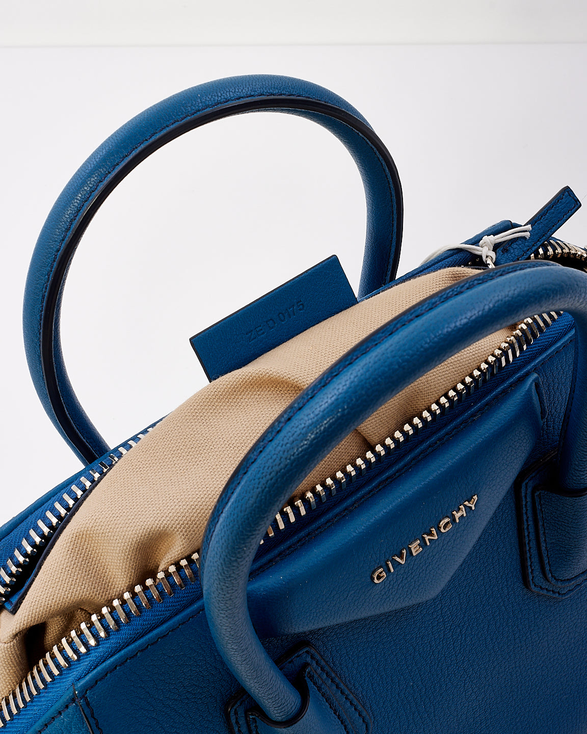 Givenchy Blue Leather Medium Antigona Bag