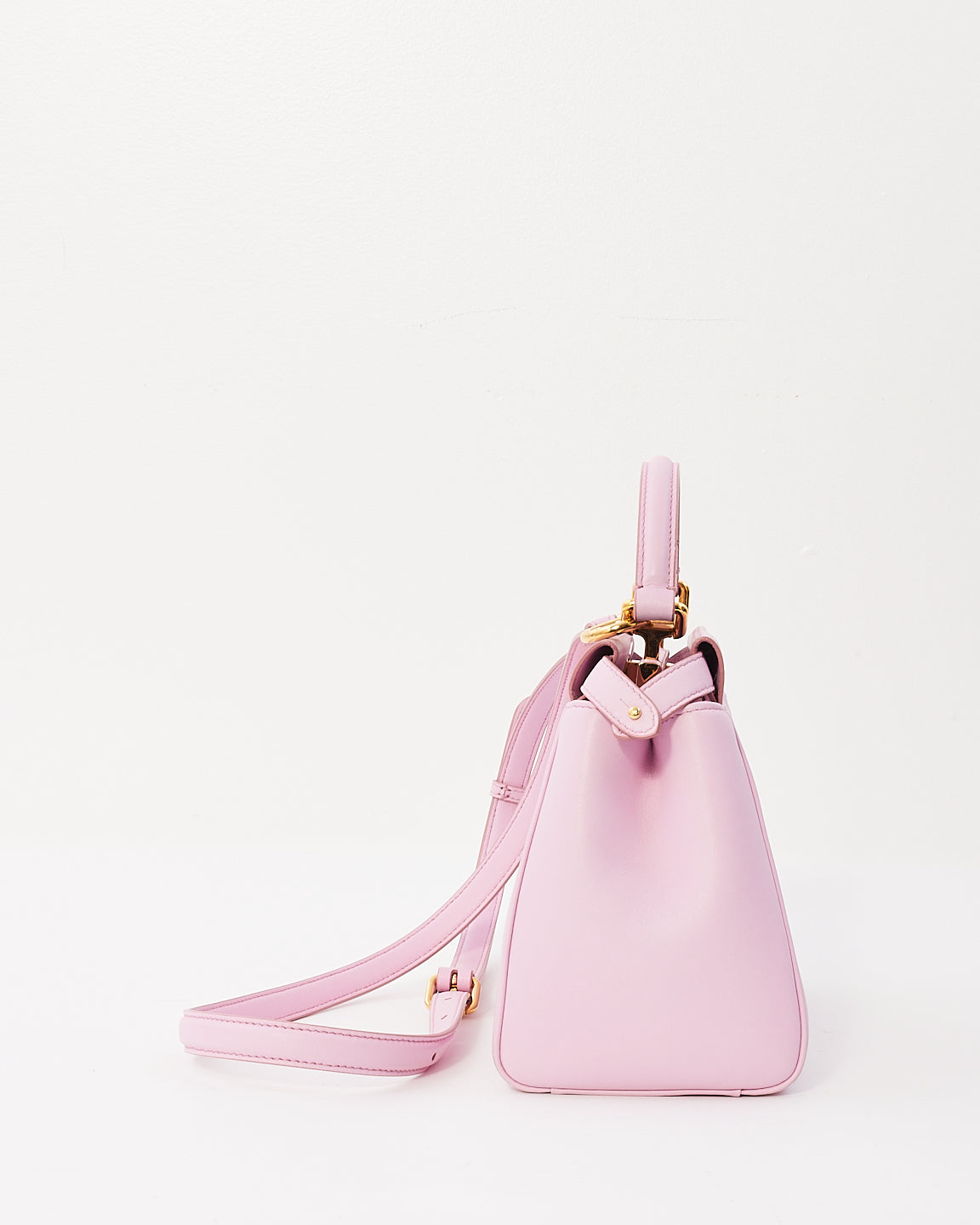 Fendi Pink Leather Mini Peekaboo Bag