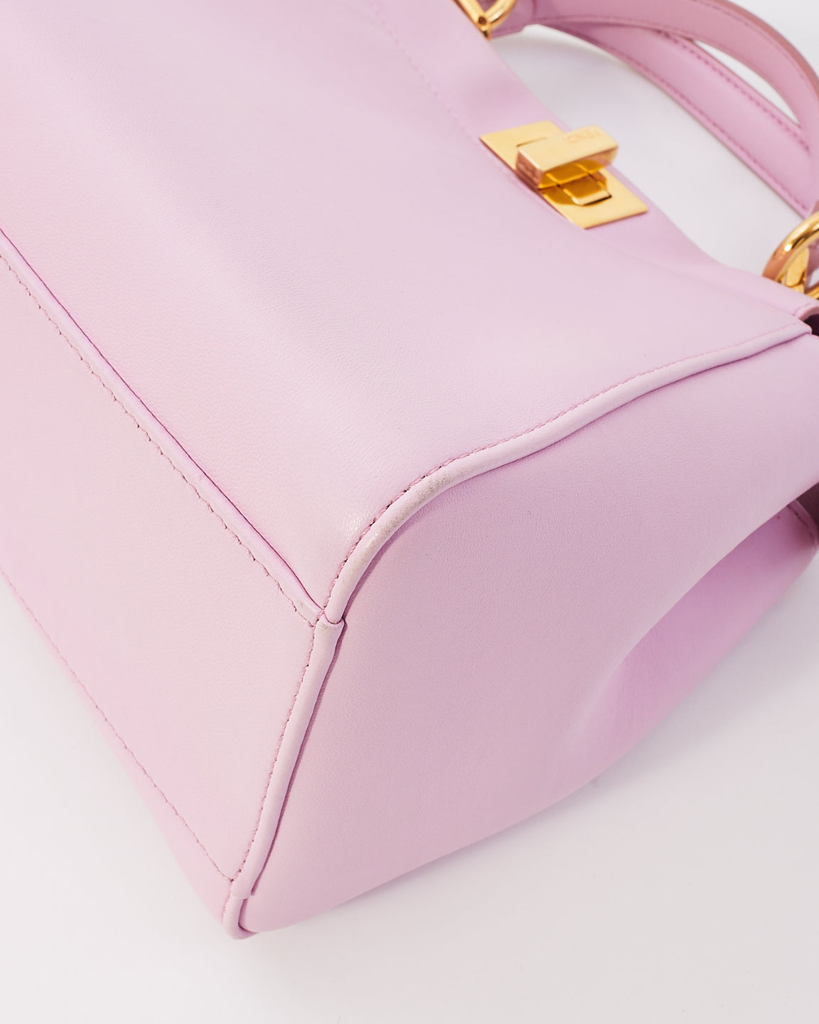 Fendi Pink Leather Mini Peekaboo Bag