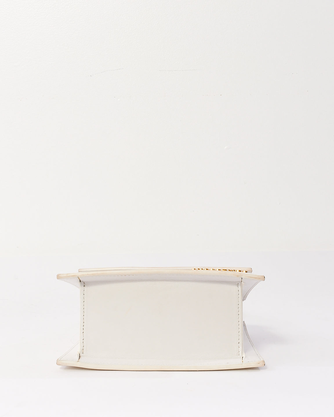 Jacquemus White Leather ‘Le Moyen Chiquito’ Bag