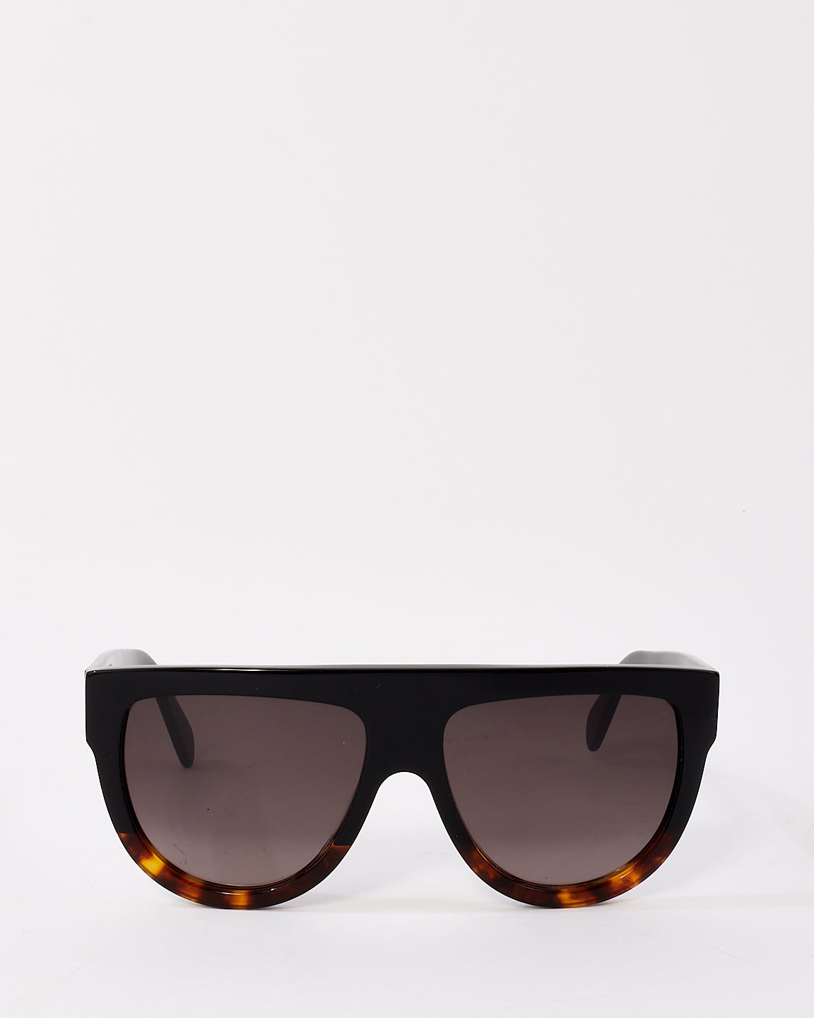 Celine Black 
Tortoise Two Tone Flat Top CL4001IN Sunglasses