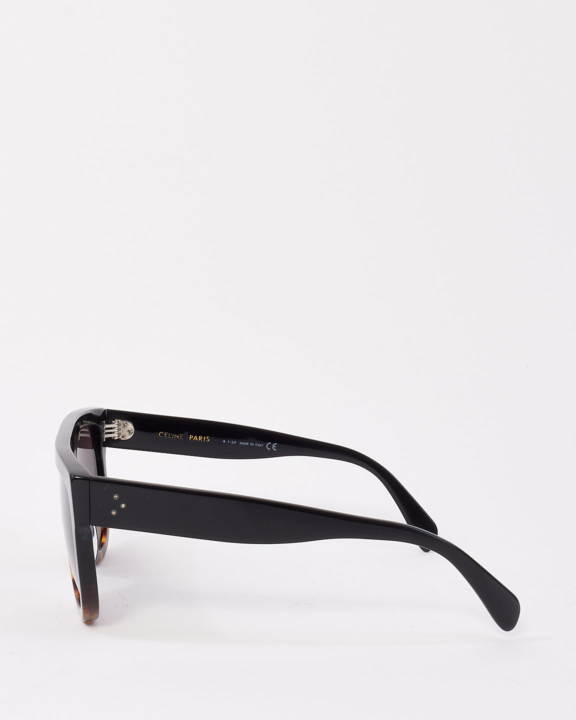 Celine Black 
Tortoise Two Tone Flat Top CL4001IN Sunglasses