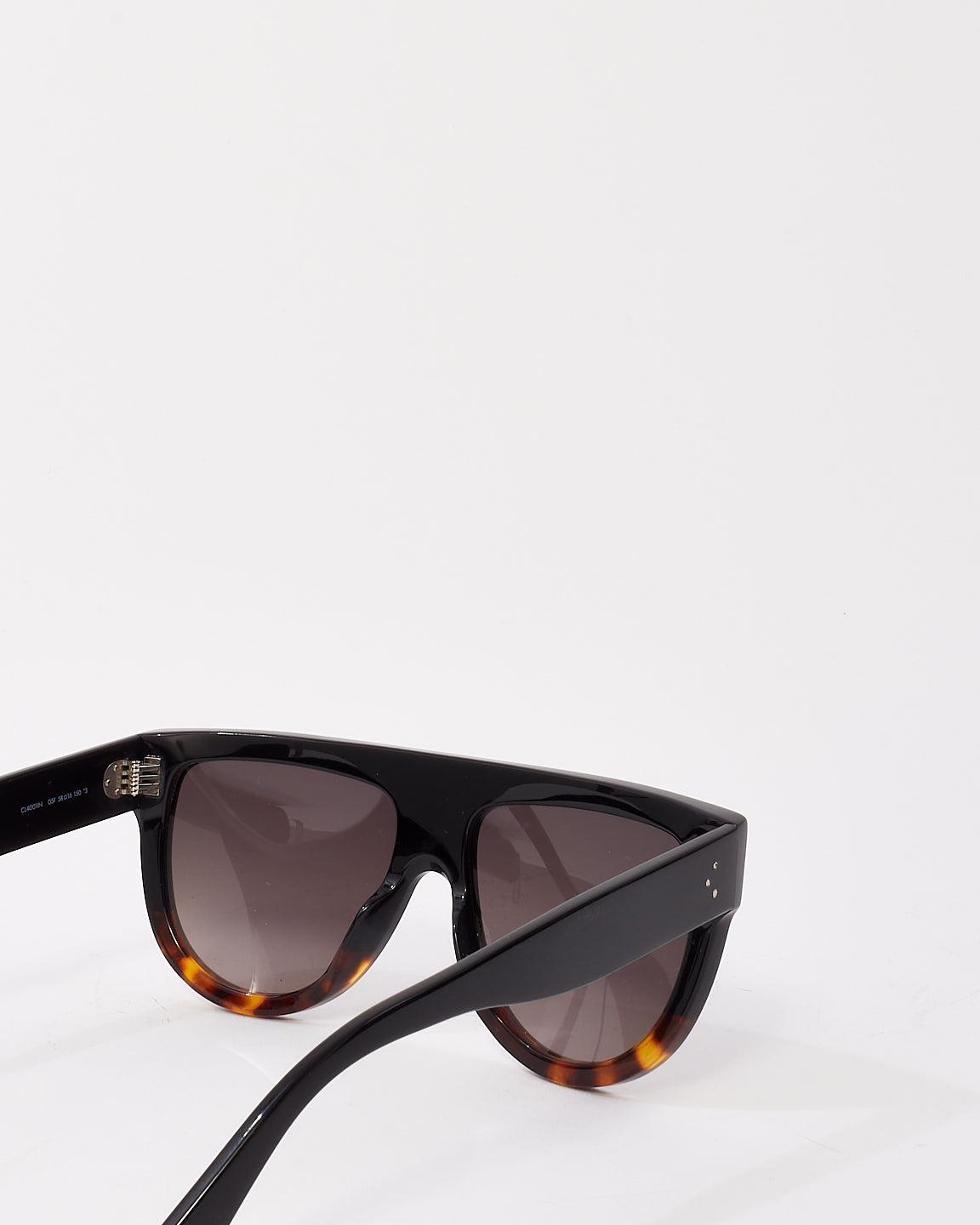 Celine Black 
Tortoise Two Tone Flat Top CL4001IN Sunglasses