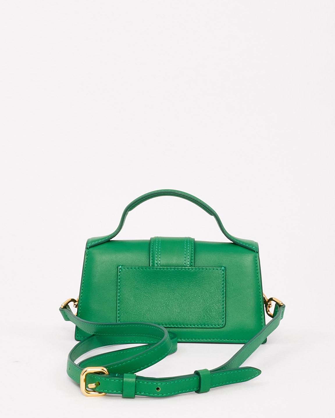 Jacquemus Green Leather Le Bambino Mini Clutch Bag