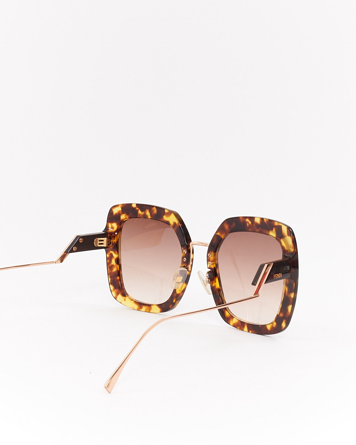 Fendi Tortoise Acetate Square FF0317 Sunglasses