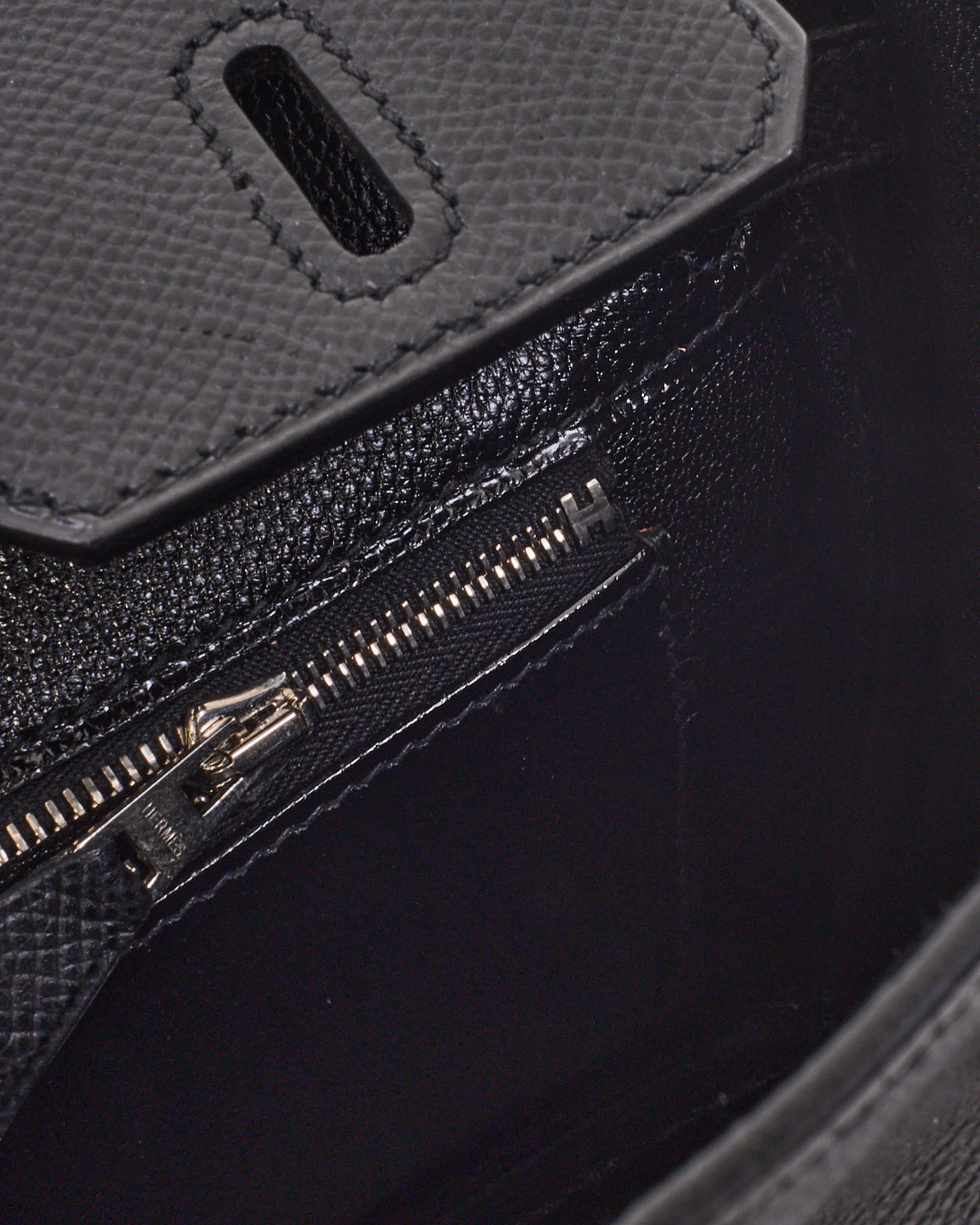 Hermès Black Epsom Leather Birkin 25 with Palladium Hardware