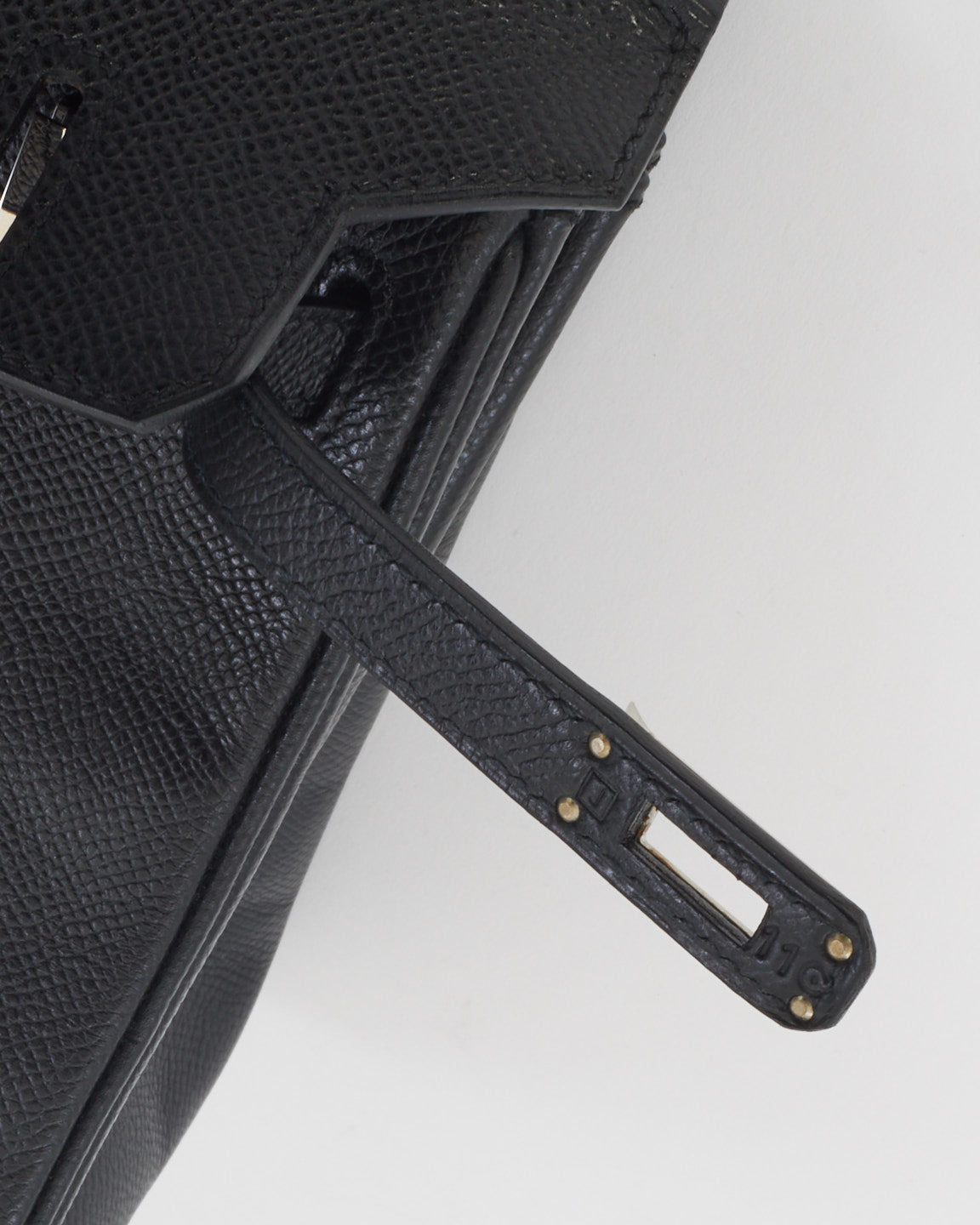 Hermès Black Epsom Leather Birkin 25 with Palladium Hardware