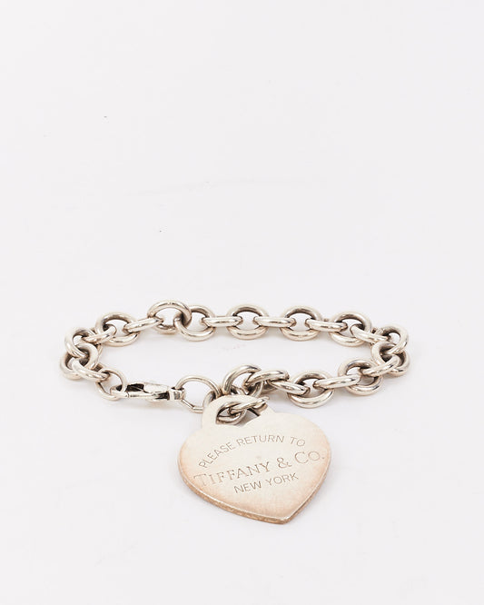 Tiffany 
Co. Sterling Silver Return to Tiffany Heart Tag Charm Bracelet