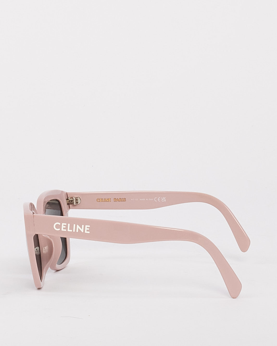 Celine Pink Acetate Logo Square Frame CL40198F Sunglasses