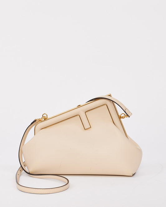 Fendi White Leather First Small Bag