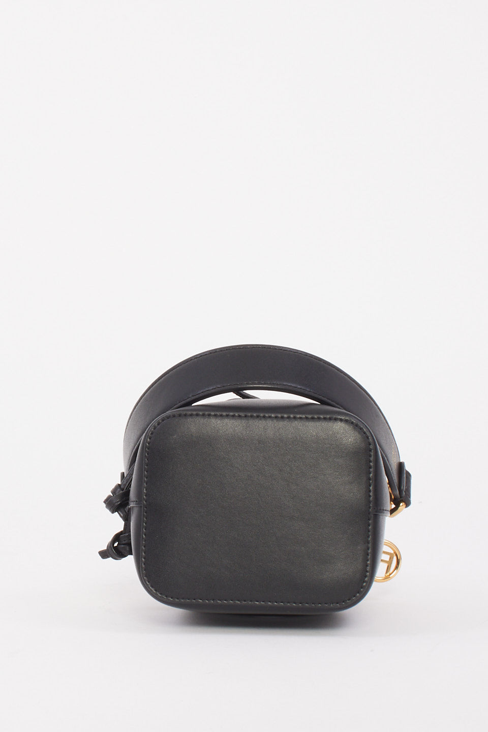 Fendi Black Leather Mini Mon Tresor Bucket Bag