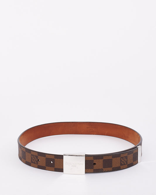 Louis Vuitton Damier Ebene Canvas Inventeur Belt 75/30