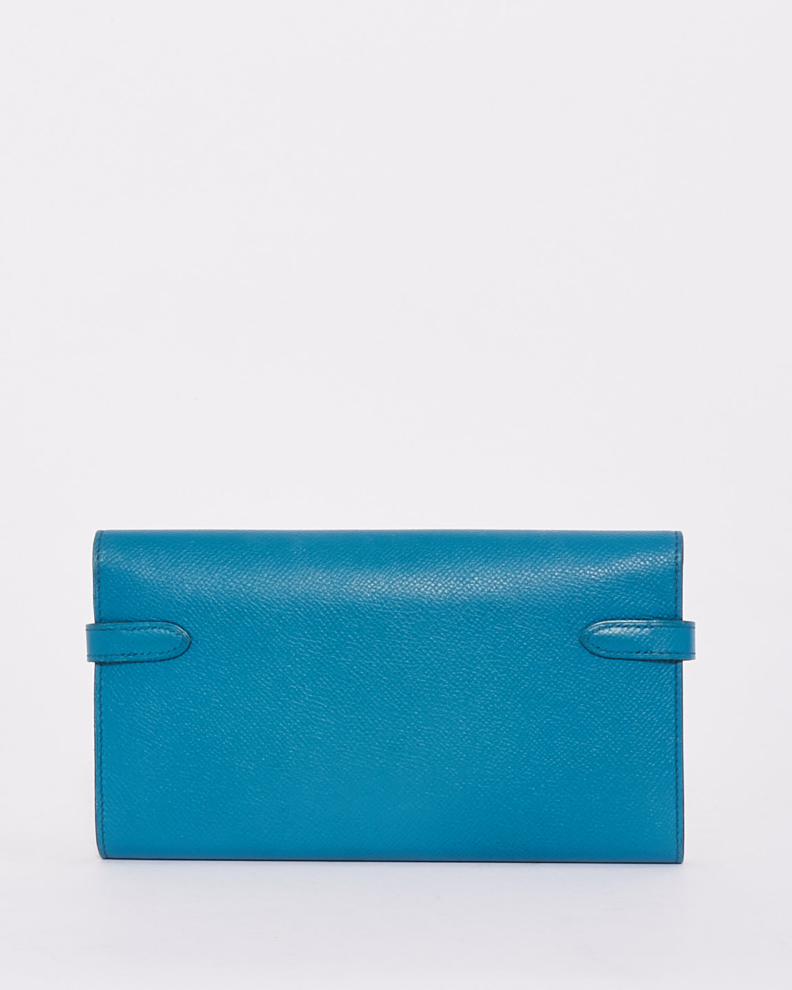 Hermès Blue Colvert Epsom Kelly Classic Wallet