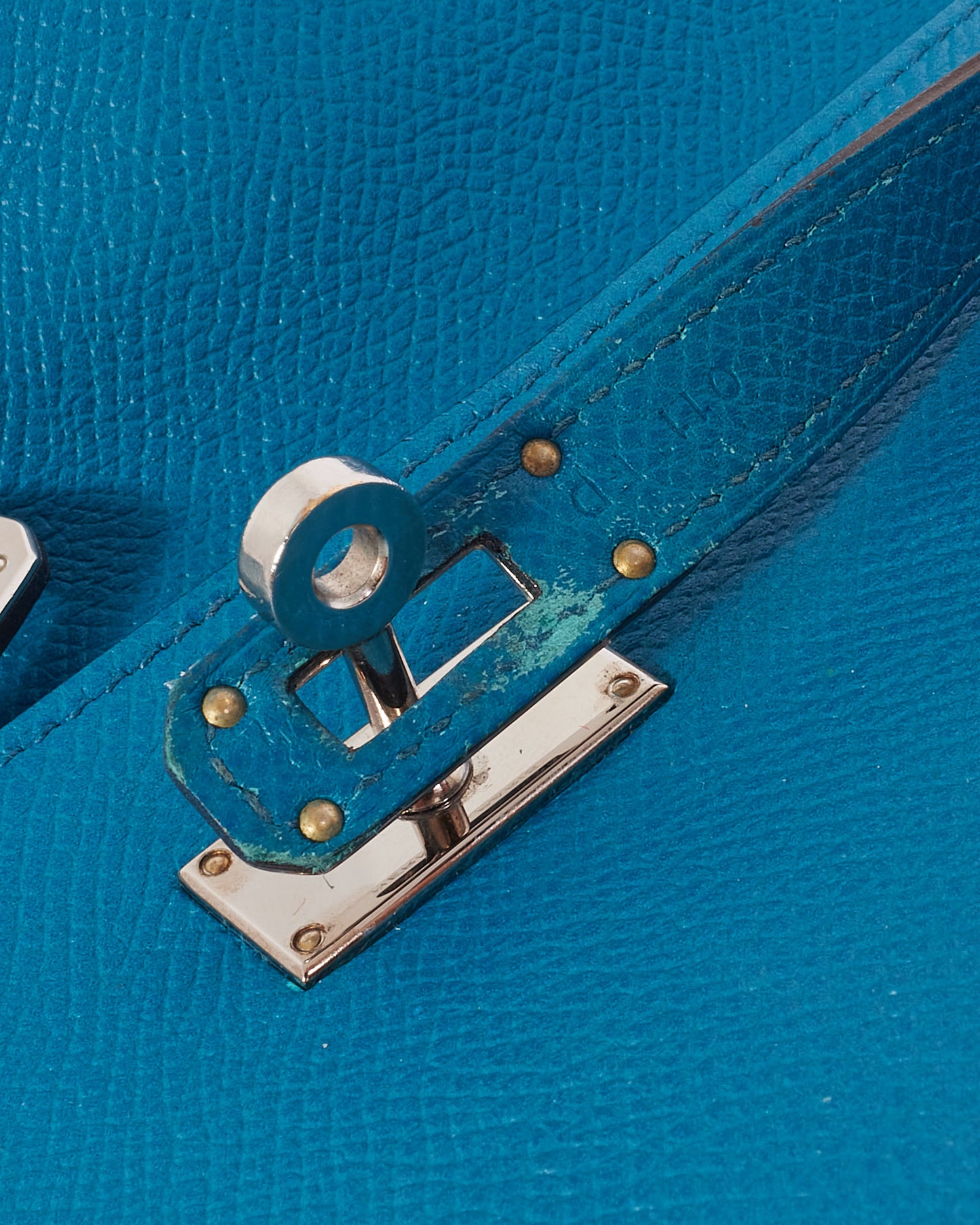 Hermès Blue Colvert Epsom Kelly Classic Wallet