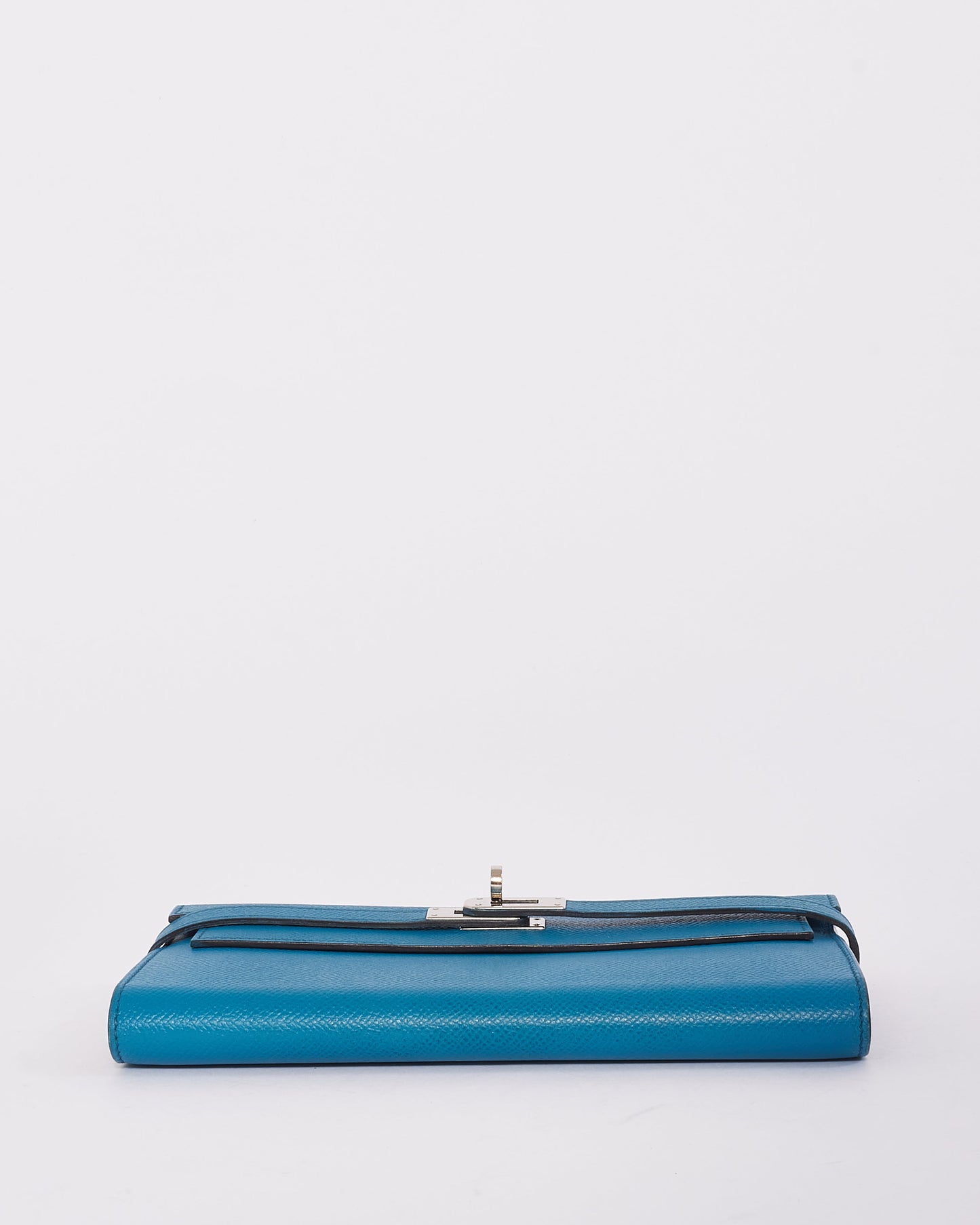 Hermès Blue Colvert Epsom Kelly Classic Wallet