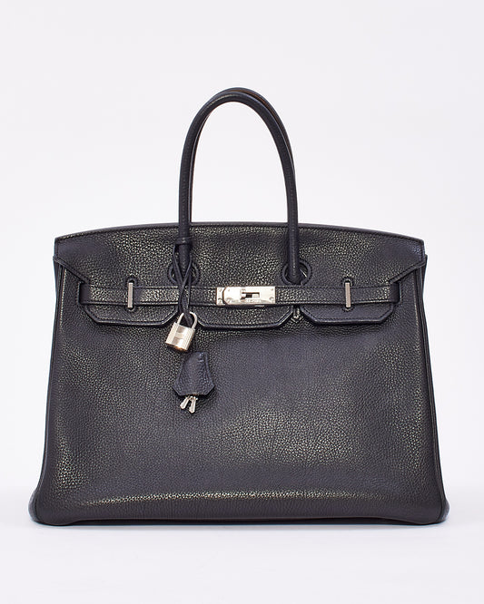 Hermès Black Togo Leather Birkin 35 with Palladium Hardware